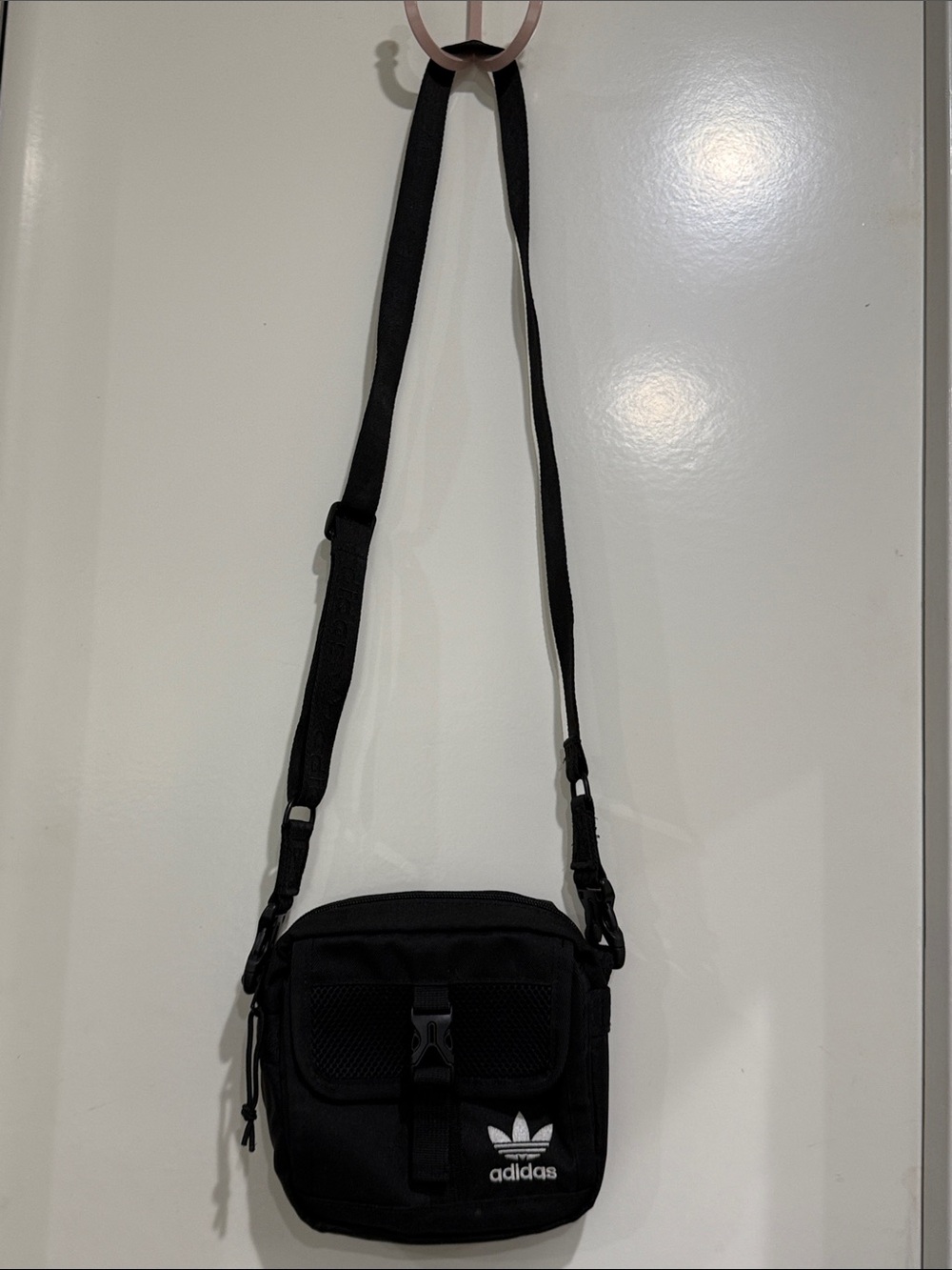 adidas Black Small Messenger Crossbody Bag
